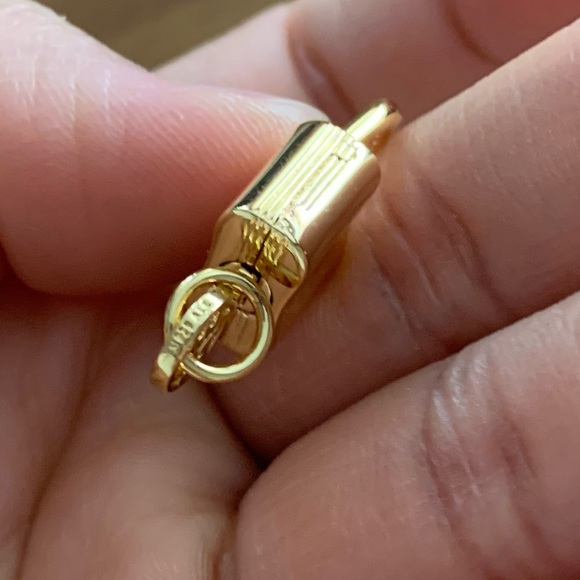 NWOT Padlock and Key CZ Dangle Charm Sterling Silver 925 - Picture 10 of 13